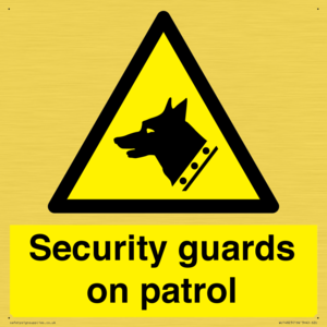 Security guards on patrol